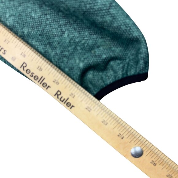 Vtg Frank Shorter Sports Jacket Men M Green Full-Zip High Collar Elastic Hem - Picture 10 of 10